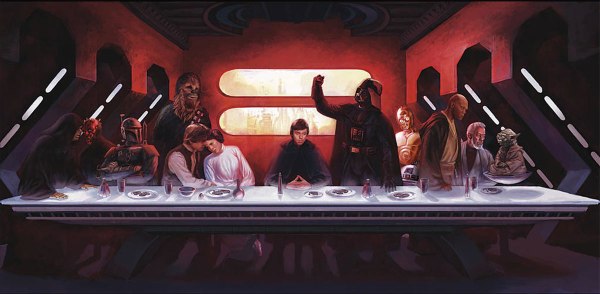 La Cène (The Last Supper) version Star Wars, parodie de Léonard de Vinci par Eric Deschamps
