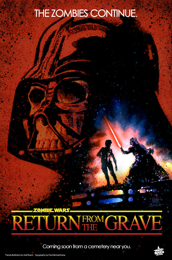 Zombie Wars : Return from the Grave - Star Wars Parody poster par Matt Busch
