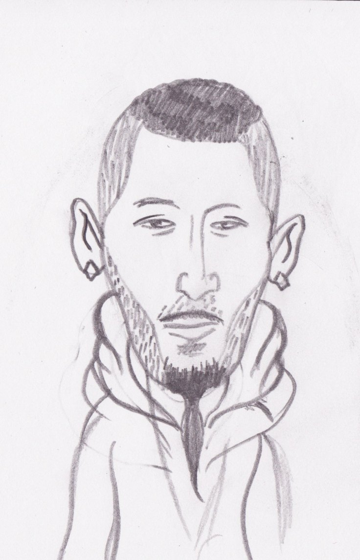 La Fouine (portrait au crayon par Gilderic)