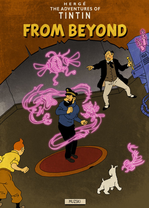 Tintin From Beyond by Muzski (Hergé & Lovecraft)