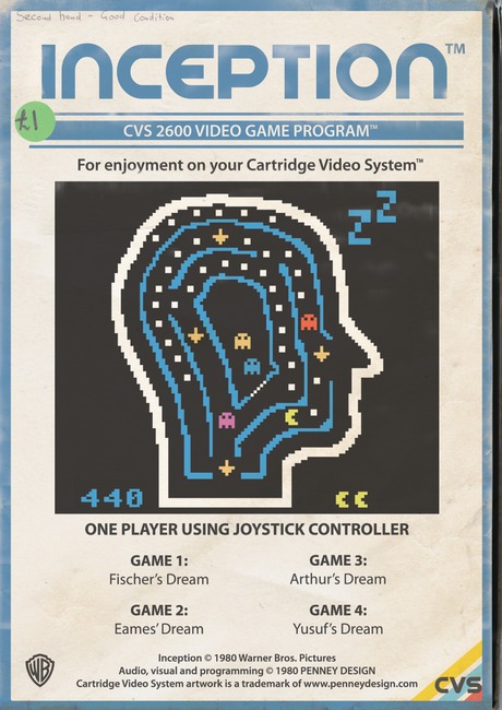 Inception - le jeu rétro 8-bit, imaginé par Penney Design