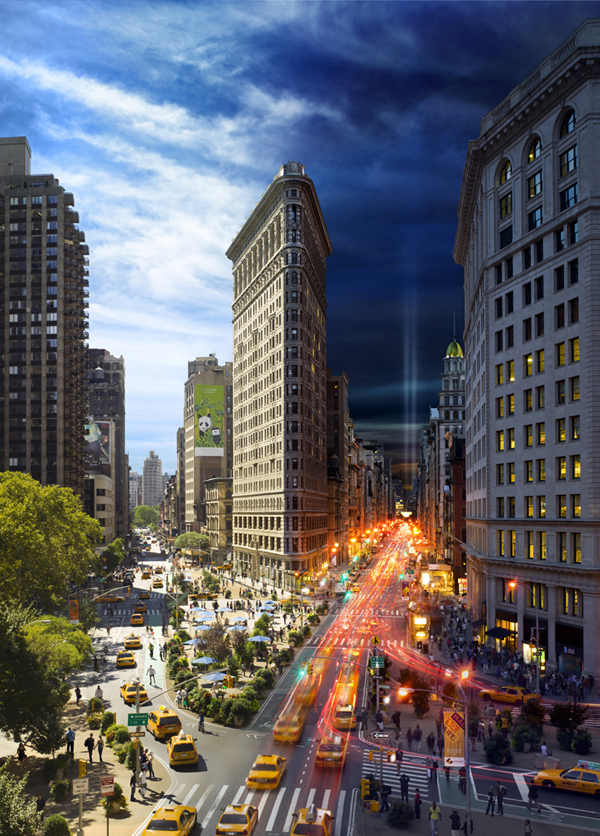 Day to Night : Flatiron (by Stephen Wilkes)