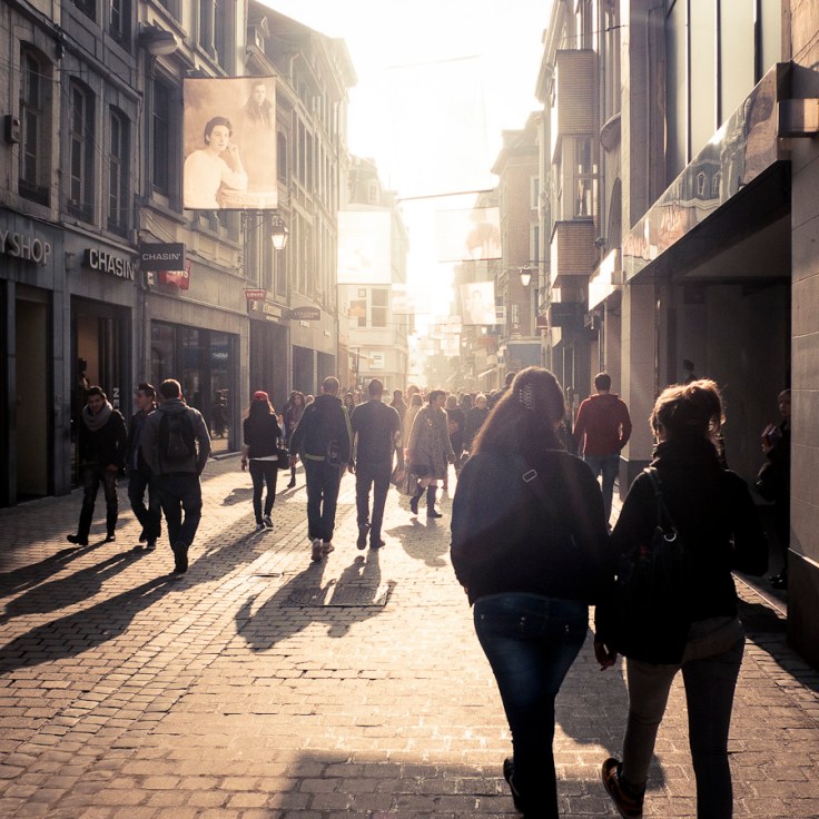 La rue des Images (Y'a de l'amour en l'air) - Liege - Photo : Gilderic