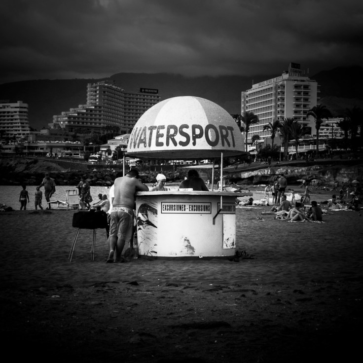 Watersport (N&b),  Ténérife - Photo : Gilderic