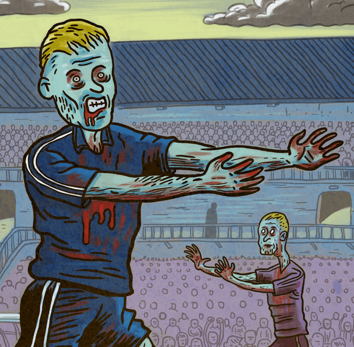 Foot Zombie (détail) - Illustration : Gilderic Foot Zombie (détail) - Illustration : Gilderic