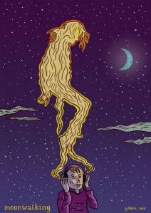 Moonwalking (tribute to Michael Jackson) - Illustration : Gilderic
