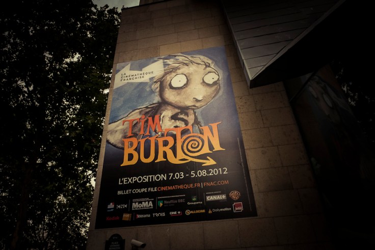 Exposition Tim Burton à la Cinémathèque de Paris (Affiche) - Photo : Gilderic