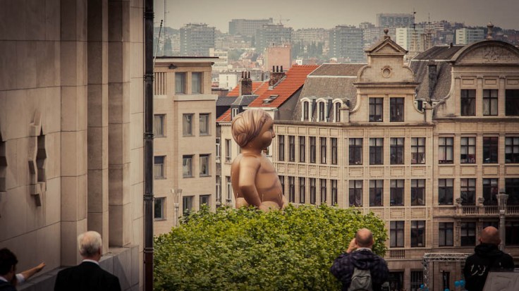 Manneken Pis géant, Balloon's Day Parade, Mont des Arts, Bruxelles - Photo : Gilderic