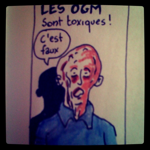 Les OGM sont toxiques (image Instagram) - Photo : Gilderic