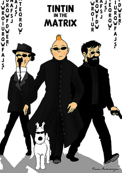 Tintin vs Matrix par isuru077