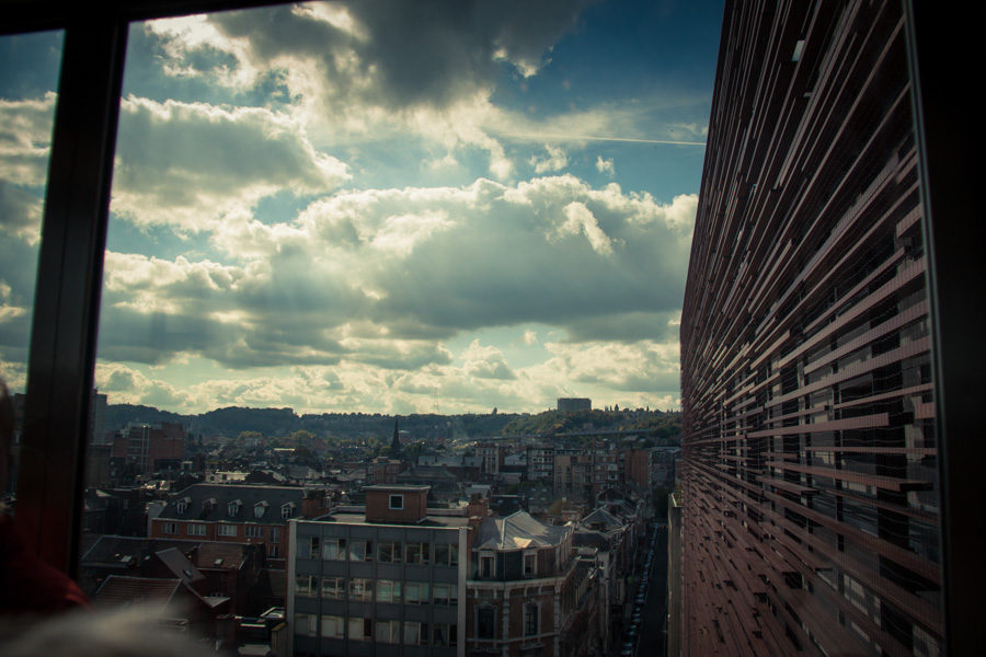 Opéra de Wallonie rénové : dans l'ascenseur (Photo : Gilderic)