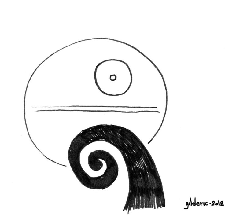 Etoile noire façon Tim Burton (Disney Star Wars) - Dessin : Gilderic