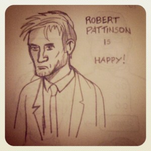 Robert Pattinson (Twilight) - Dessin : Gilderic