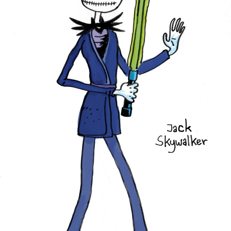 Jack Skywalker (Disney Star Wars version Tim Burton) - Dessin : Gilderic