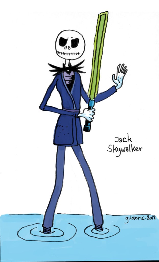 Jack Skywalker (Disney Star Wars version Tim Burton) - Dessin : Gilderic