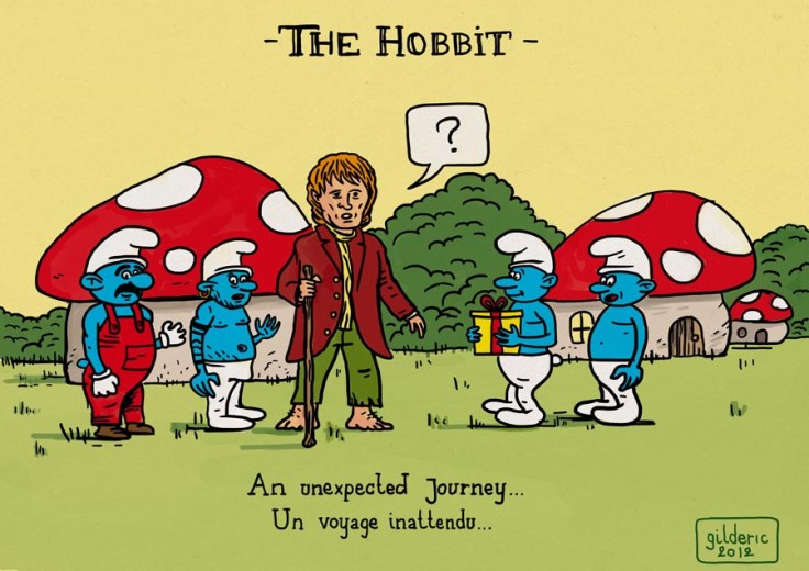 Hobbit et Schtroumpfs (Un voyage inattendu) - Dessin : Gilderic