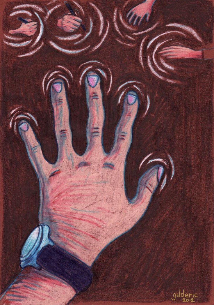 Jeu de mains - dessin de Gilderic