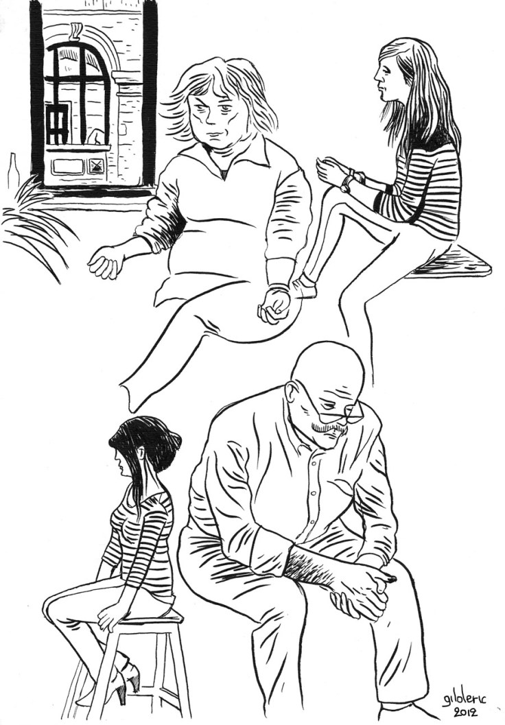 Des visages, des figures VIII : portraits à la plume - Dessin de Gilderic