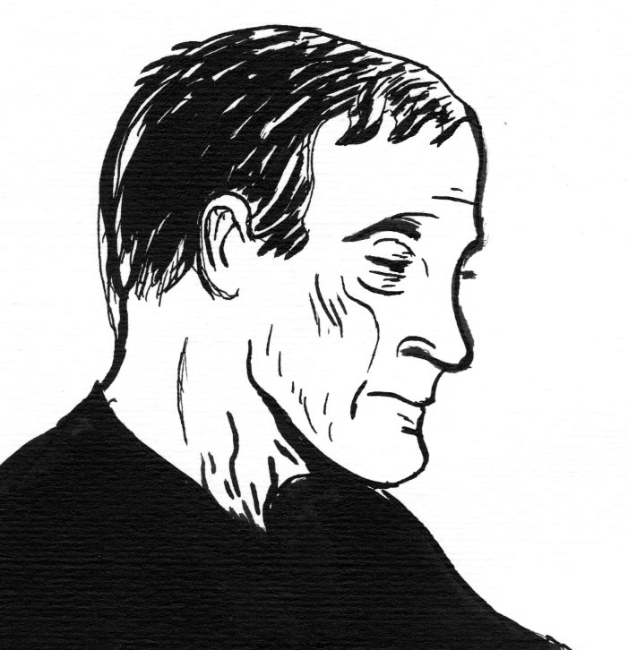 Visages, figures : encre et modèles - Dessin de Gilderic