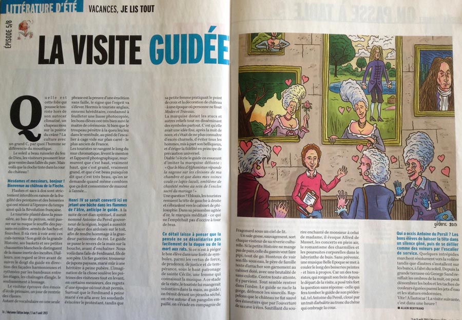 Visite guidée (Marianne Belgique) - Dessin de Gilderic