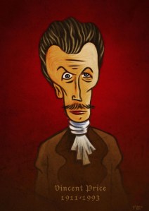 Vincent Price (caricature) - Dessin de Gilderic