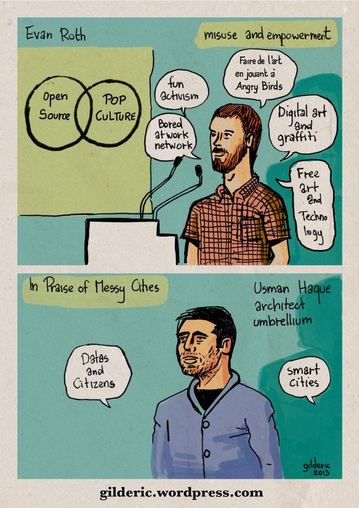 KiKK Festival 2013 - Evan Roth et Usman Haque - Dessins de Gilderic