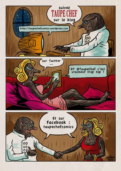 Taupe Chef (page promo) -  Dessin de Gilderic