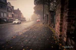 La voiture rouge (Grivegnée) - Photo : Gilderic