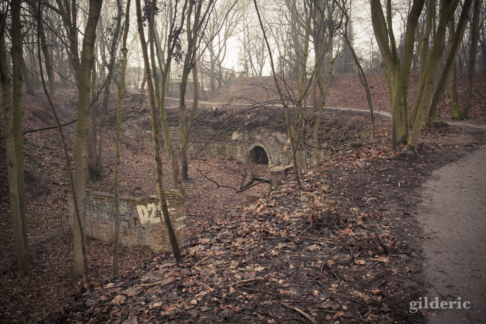 Fort de la chartreuse, Liège, dans la brume - Photo : Gilderic