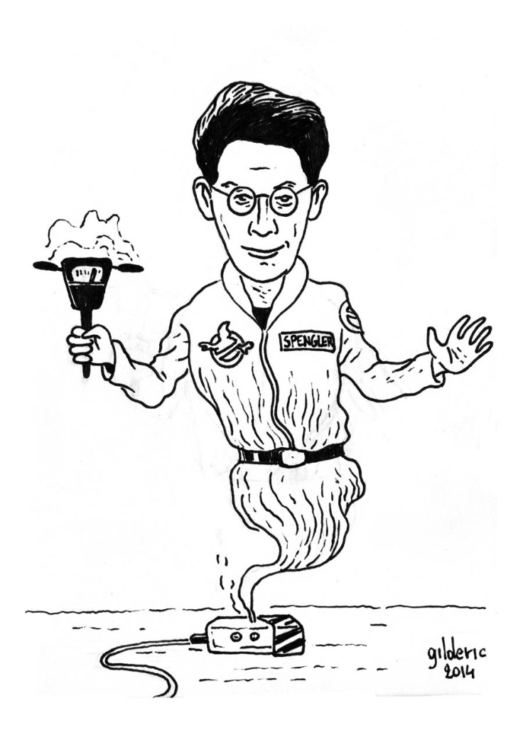 Harold Ramis (Egon Spengler) - Dessin nb de Gilderic