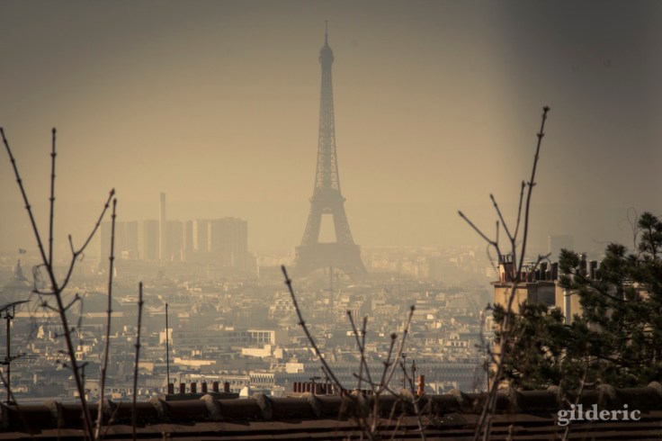 La Tour Eiffel et les Toits de Paris vus de Montmartre - Photo : Gilderic