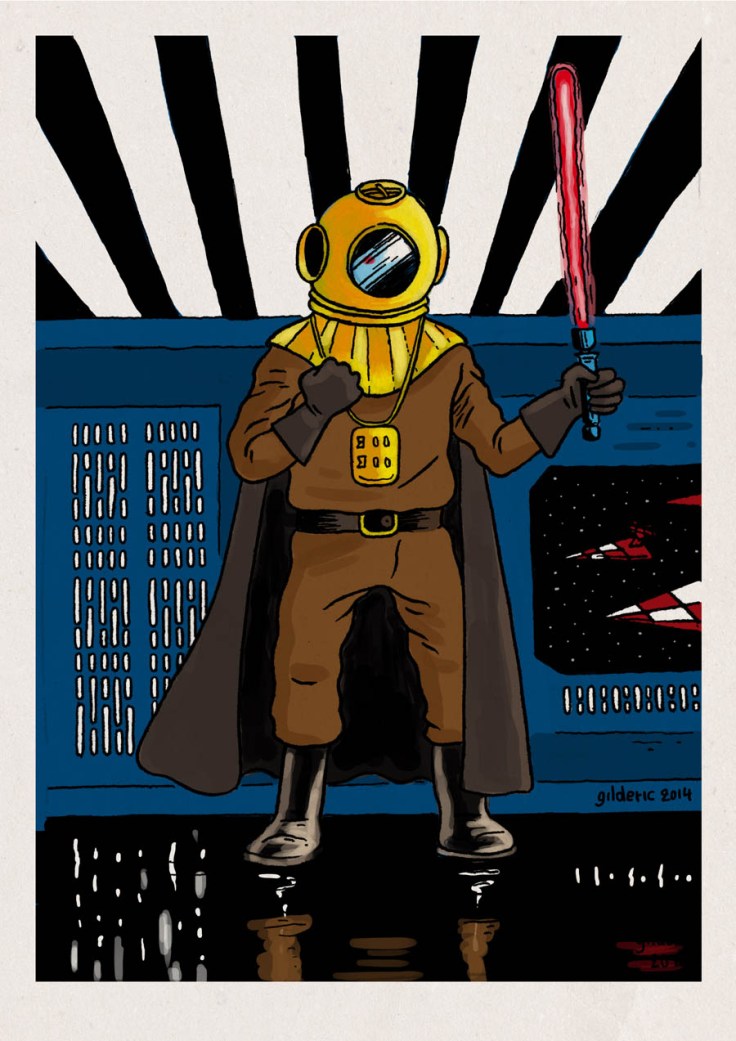 Tintin Star Wars : Dark Vador - Dessin de Gilderic