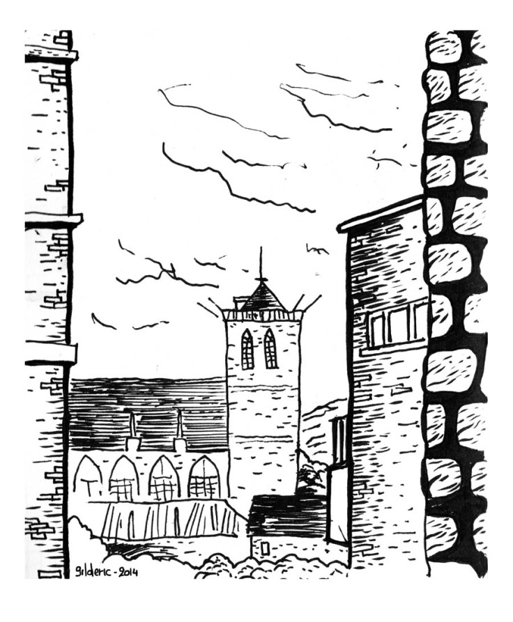 Saint-Martin (Liège, Belgique) - Dessin de Gilderic