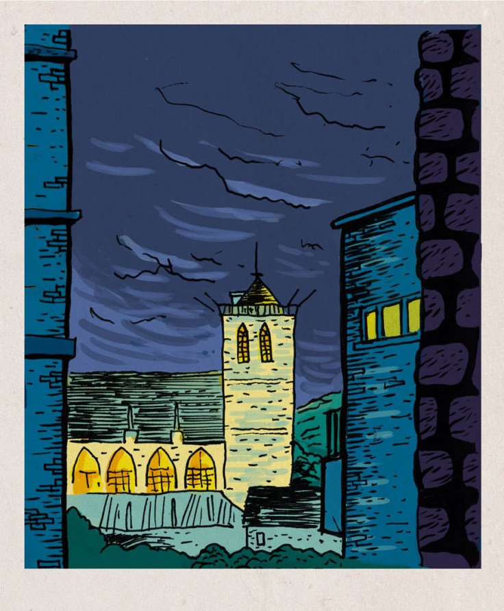 Saint-Martin (Liège, Belgique) - Dessin de Gilderic