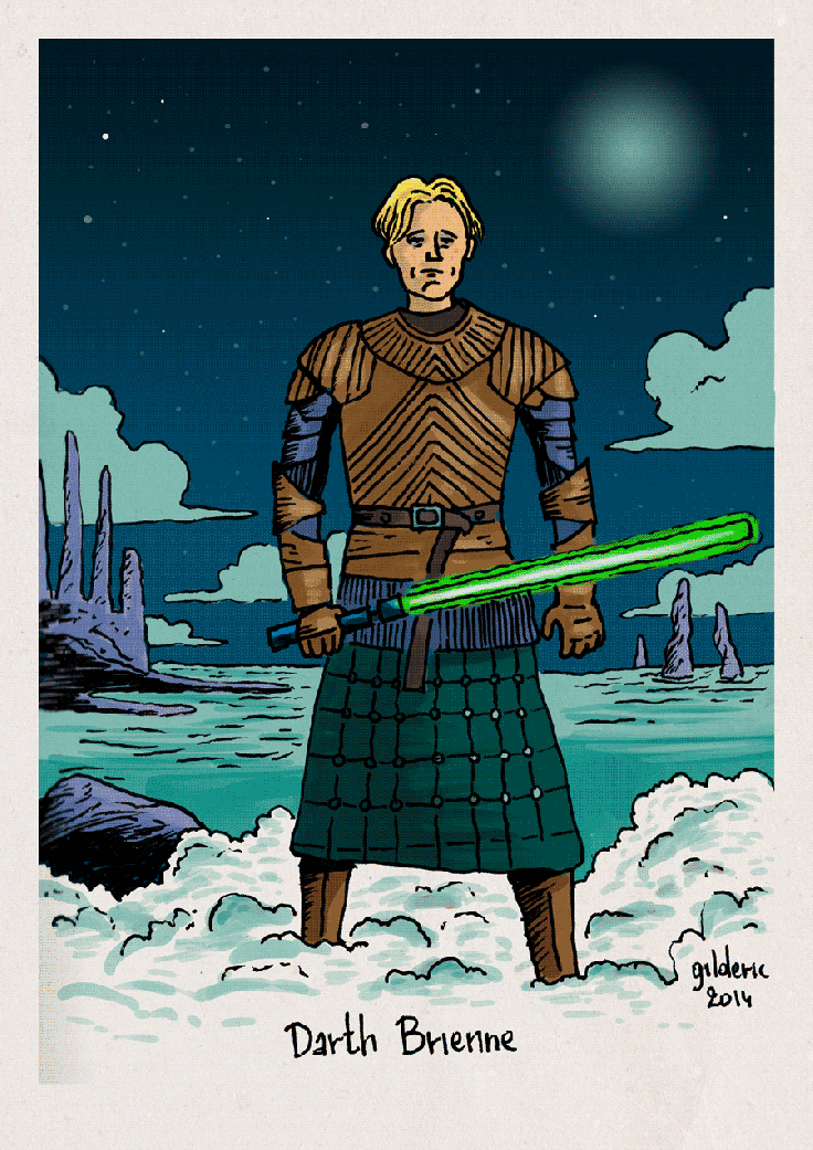 Star Wars vs Game of Thrones : Darth Brienne - Dessin de Gilderic