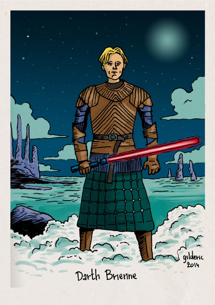 Star Wars vs Game of Thrones : Darth Brienne - Dessin de Gilderic