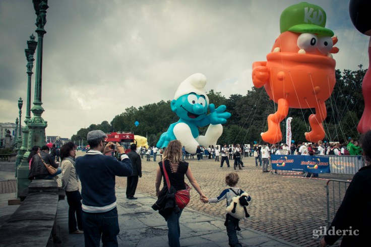 Schtroumpf géant (Balloon's Day Parade, Bruxelles) - Photo : Gilderic