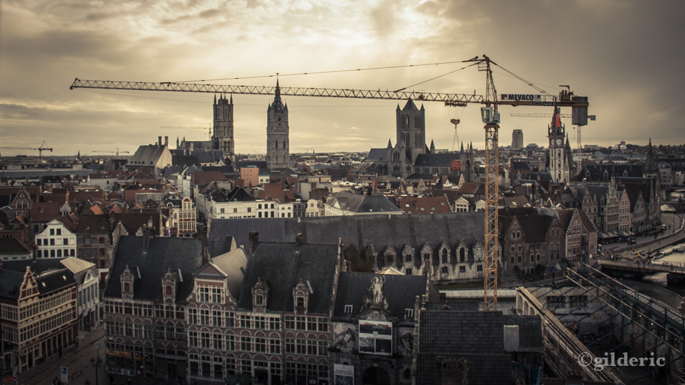 Gand et la grue - Photo : Gilderic