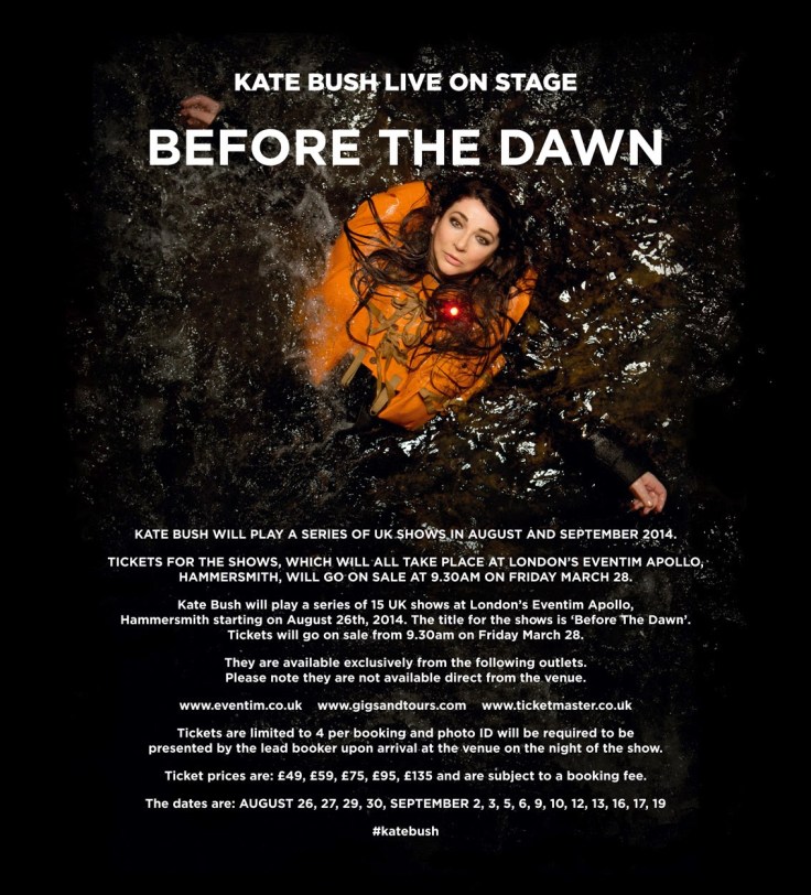 Kate Bush annonce Before The Dawn