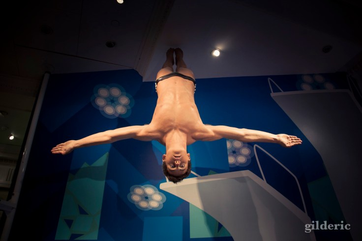 Plongeur en cire chez Madame Tussauds