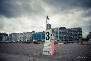 Plage de Blankenberge sous la pluie - Photo : Gilderic
