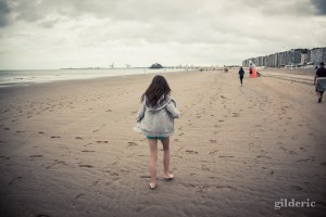 Plage de Blankenberge sous la pluie - Photo : Gilderic