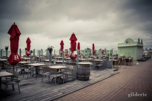 Plage de Blankenberge sous la pluie - Photo : Gilderic