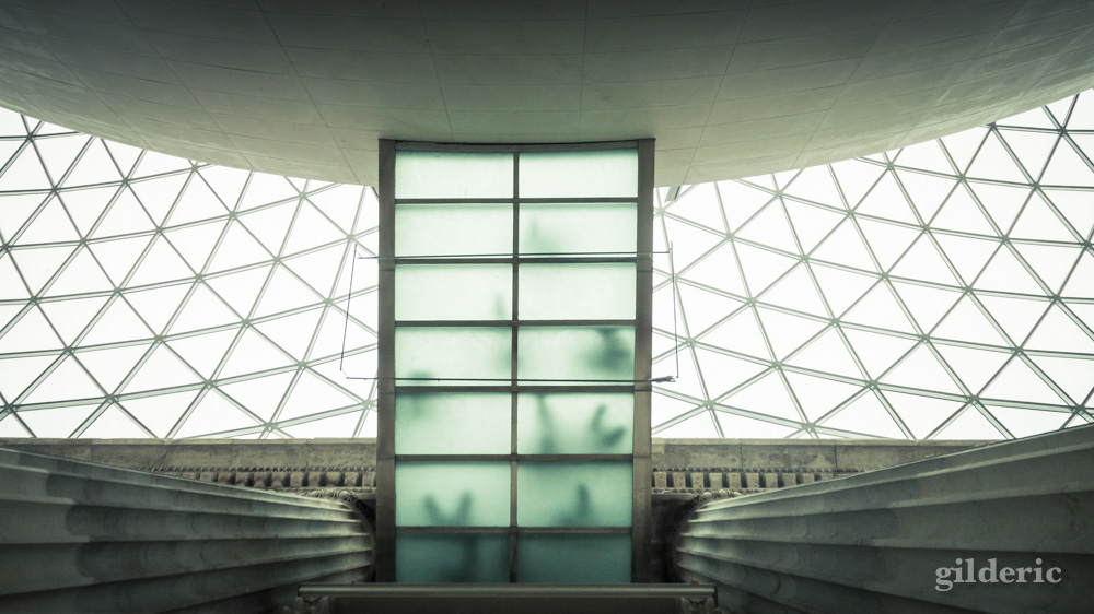 Architecture du British Museum, cour intérieure - photo : Gilderic