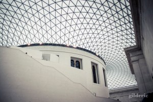 Architecture du British Museum, cour intérieure - photo : Gilderic