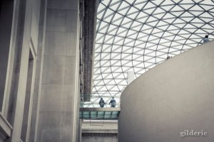 Architecture du British Museum, cour intérieure - photo : Gilderic