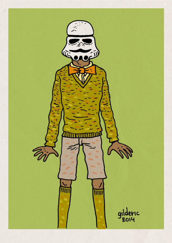 Le "Stromtrooper" : Stromae + Stormtrooper - Dessin de Gilderic