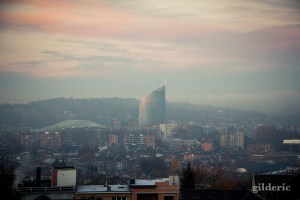Brume du matin sur la vallée de Liège - Photo : Gilderic