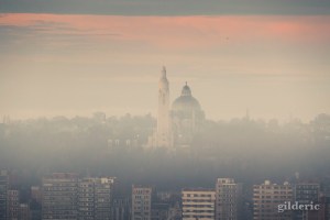 Brume du matin sur la vallée de Liège - Photo : Gilderic