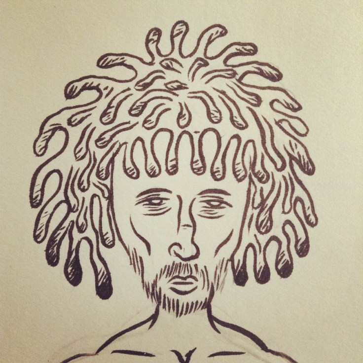 Laurent, vainqueur de Koh Lanta - Dessin de Gilderic